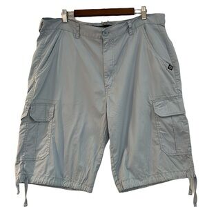 AKADEMIKS MENS COTTON CARGO SHORTS BABY BLUE SIZE 40